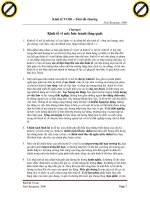 Tóm tắt kiến thức kinh tế vĩ mô  Châu Văn Thành fulbright