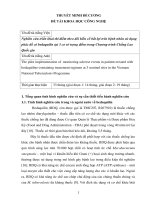 Nghiên cứu triển khai thí điểm theo dõi biến cố bất lợi trên bệnh nhân sử dụng phác đồ có bedaquilin tại 3 cơ sở trọng điểm trong Chương trình Chống Lao Quốc gia