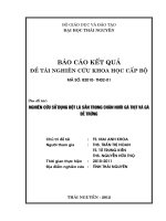 Nghiên Cứu Sử Dụng Bột Lá Sắn Trong Chăn Nuôi Gà Thịt Và Gà Đẻ Trứng