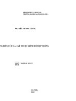 Luận văn thạc sĩ nghiên cứu các kỹ thuật kiểm thử hộp trắng 