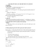 Chuyên đề Giá trị lớn nhất  giá trị nhỏ nhất