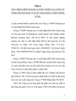 THỰC TRẠNG của QUÁ TRÌNH KINH DOANH và tài sản cố ĐỊNH hữu HÌNH của CÔNG TY TNHH THƯƠNG mại và XUẤT NHẬP KHẨU THIẾT bị PHỤ TÙNG 