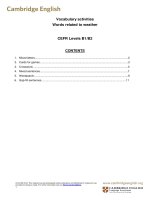 Weather vocabulary activities ( Trò chơi về từ vựng chỉ thời tiết )