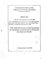 Ứng Dụng Kỹ Thuật Tiến Bộ Xây Dựng Mô Hình Nông Lâm Nghiệp Phát Triển Kinh Tế Xã Hội Đồng Bào Các Dân Tộc Vùng Cao Núi Đá Xã Phúc Sen, Tỉnh Cao Bằng
