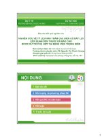 NGHIÊN CỨU VỀ TỶ LỆ PHẦN TRĂM CÁC BIẾN CỐ BẤT LỢI LIÊN QUAN ĐẾN THUỐC ĐÃ BÁO CÁO ĐƢỢC XỬ TRÍ PHÙ HỢP TẠI BỆNH VIỆN TRỌNG ĐIỂM