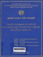 Tim hieu elearning va thiet ke giao trinh dien tu phan tich thiet ke he thong thong tin
