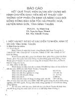 Xây Dựng Mô Hình Chuyển Giao Tiến Bộ Kỹ Thuật Cây Trồng Góp Phần Ổn Định Và Nâng Cao Dời Sống Đồng Bào Dân Tộc Xã Phước Hoà, Huyện Ninh Sơn, Tỉnh Ninh Thuận