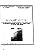 Xây Dựng Các Mô Hình Ứng Dụng Tiến Bộ Khoa Học Kỹ Thuật Nhằm Góp Phần Ổn Định Và Phát Triển Kinh Tế - Xã Hội Xã Ngọc Bay, Tỉnh Kon Tum