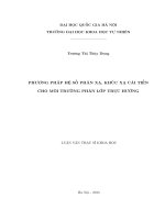 Phương pháp hệ số phản xạ, khúc xạ cải tiến cho môi trường phân lớp trực hướng 