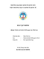 Chính sách kinh tế đối ngoại của Thái Lan