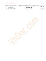 De thi thu tieng anh THPT da phuc ha noi nam 2016 lan 2