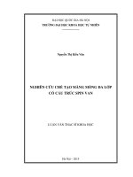 NGHIÊN cứu CHẾ tạo MÀNG MỎNG đa lớp có cấu TRÚC SPIN VAN (toàn văn) 