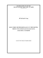 Điều tra, khảo sát, đánh giá thực trạng các mô hình đồng quản lý và đề xuất xây dựng một số chính sách tăng cường đồng quản lý trong ngành thủy sản