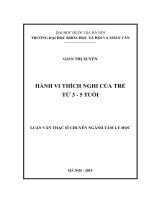 Hành vi thích nghi của trẻ từ 3   5 tuổi 