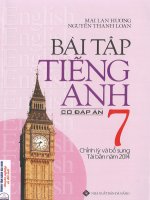 Bài tập tiếng anh 7 mai lan hương 