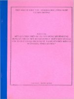 Xây Dựng Mô Hình Ứng Dụng Kỹ Thuật Tiến Bộ Nhằm Phát Triển Một Số Loại Cây Ăn Quả Có Giá Trị Kinh Tế Tại Huyện Điện Biên Và Tuần Giáo, Tỉnh Lại Châu