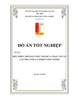 ĐIỀU KHIỂN THỜI GIAN THỰC TRÁNH VA CHẠM VỚI VẬT CẢN CHO CÁNH TAY ROBOT CÔNG NGHIỆP