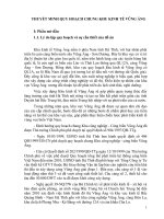 THUYẾT MINH QUY HOẠCH CHUNG KHU KINH TẾ VŨNG ÁNG