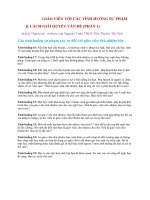 Giáo viên với các tình huống sư phạm và cách giải quyết