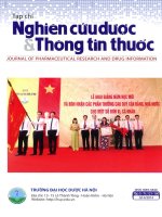 NGHIÊN CỨU DƯỢC VÀ THÔNG TIN THUỐC