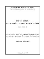 Thu Thập , Biên Soạn 4000 Từ Và Thuật Ngữ  Tiếng Anh Về Khoa Học Nông Nghiệp Và Môi Trường