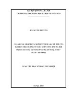 Chân dung xã hội của nhóm nữ sinh là chủ thể của bạo lực học đường từ góc nhìn công tác xã hội ( nghiên cứu trường hợp trường trung học phổ thông an lão, an lão, hải phòng) 