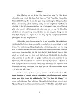 Đa dạng sinh học cá và mối quan hệ của chúng với chất lượng môi trường nước sông cầu thuộc địa phận huyện việt yên, tỉnh bắc giang 