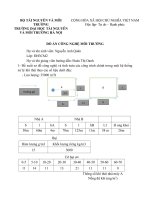 Đề xuất sơ đồ công nghệ và tính toán các công trình chính trong một hệ thống xử lý khí thải (Có bản Cad)