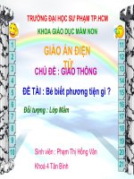 Chủ đề: Phương tiện giao thông