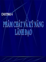 Báo cáo tiểu luận Phẩm chất và kỹ năng của nhà lãnh đạo