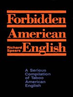 Forbidden american english ( Những từ ngữ cần tránh trong tiếng anh )