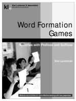 Word formation games