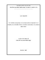 Tư tưởng giáo dục của fukuzawa yukichi và ý nghĩa của nó đối với tư tưởng giáo dục của phan bộ châu 