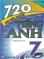 720 câu trắc nghiệm tiếng anh 7 