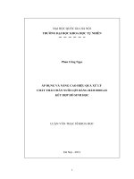 Áp dụng và nâng cao hiệu quả xử lý chất thải chăn nuôi lợn bằng hầm biogas kết hợp hồ sinh học 