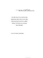 Cấu trúc quần xã ve giáp (acari oribatida) theo chu kỳ ngày đêm ở hệ sinh thái đất rừng tự nhiên, thuộc vườn quốc gia tam đảo, tỉnh vĩnh phúc 