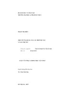 Luận văn thạc sĩ một số ứng dụng của các phép đo yếu và giá trị yếu 