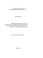 Nghiên cứu khả năng tồn tại của kháng nguyên và kháng thể nhóm máu hệ ABO trong môi trường ngoài cơ thể phục vụ công tác giám định sinh học hình sự 