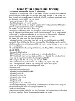 Đề cương ôn tập Quản lý tài nguyên môi trường.