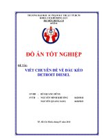Đồ án viết chuyên đề về đầu kéo detroit diesel