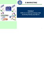 E marketing   chương 8  kiểm tra và đánh giá chương trình marketing thương mại điện tử