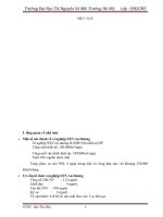 Báo cáo thực tập về trạm bơm tại Xí nghiệp SXN An dương