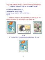 CUỘC THI tìm HIỂU và sưu tập TEM  bưu CHÍNH năm 2016 chủ đề “tuổi trẻ việt nam qua con tem bưu chính” 