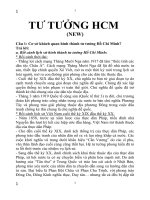 Đề cương ôn tập TƯ TƯỞNG HCM 2016