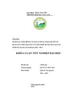 Luận văn thạc sĩ đánh giá tình hình cấp giấy chứng nhận quyền sử dụng đất của xã liên hiệp   huyện bắc quang   tỉnh hà giang, giai đoạn 2012   2014 