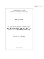 Nghiên cứu phát triển và hoàn thiện quy trình PCR đa mồi để phát hiện trực tiếp streptococcus suis từ dịch não tủy của người 