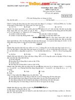 De thi thu vat li THPT ngo si lien bac giang nam 2016 lan 3