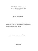 Quản lý hoạt động chuyên môn ở trường mầm non quận bắc từ liêm   thành phố hà nội theo phong cách lãnh đạo của hiệu trưởng 