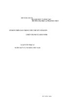 Cô đơn thời gian trong tiểu thuyết nỗi buồn chiến tranh của bảo ninh 