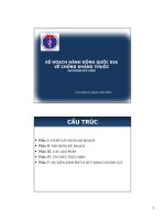 KẾ HOẠCH HÀNH ĐỘNG QUỐC GIA VỀ CHỐNG KHÁNG THUỐC GIAI ĐOẠN 2013-2020